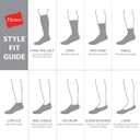 Hanes Men's Double Tough Socks, Crew and Ankle Moisturing Wicking Socks, Black & White, Multi-Packs (Black)