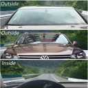 SW 80% VLT Nano Ceramic Car Front Window Film, 99% Anti UV Heat Insulation Sun Blocking Solar Window Tint, Transparent Blue, 20Inch X 10Feet