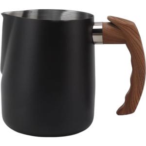 Milk Frothing Pitcher, 34oz Barista Steaming Cup with Measurement Scale, Dripless Spout, Ergonomic Handle for Espresso, Cappuccino, Latte Art, Ideal for Home, Cafe, Office Use