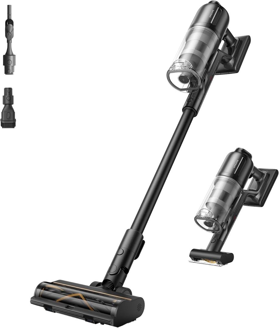 DREAME Cordless Stick Vacuum Cleaner Z30 Essential, 210AW Powerful Suction, Up to 90 Mins Runtime, Anti-Tangle Brush,LED Display, Dust Reveal Technology for Pet Hair, Carpet & Hard Floor