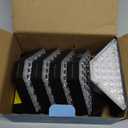 TECKNET Solar Step Lights for Outside, 2 Adjustable Brightness, 2 Mounting Methods, 24 LEDs Solar Stair Lights Outdoor, IP67 Waterproof Deck Light for Yard, Porch, Front Door, Patio, Garden 3000K