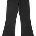 DANI CHINS Girl Loose Flare Cotton Fleece Sweatpants Bootcut Pull On Pants with Drawstring Pockets (12, Black)