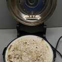 CULINARY CHEF Electric Pizza Oven with Ceramic Stone, Viewing Window, Adjustable Heat Control, Timer and 1200W Baking Power, DIY Homemade Pizzeria, Large 12 Pie Capacity (Black)