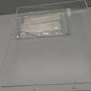 11x14 Clear Acrylic Serving Tray with Gold Handle,Spill Proof Clear Acrylic Trays Plastic Serving Tray for Breakfast,Coffee,Organize,Decor,Cosmetic