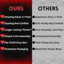 Razzle-Dazzle, Confetti Explosion Gift Box Insert 3pk Gold (DIY). Show Them How Much You Cherish Them With Our Exploding Surprise Confetti Add-On. (Red: 3 Pack)