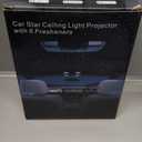 Car Star Projector with Smart Air Freshener Diffuser, Christmas Car Interior Decor, Ceiling LED Lights with 6 Scents, Vent Clip Roof Accent Light with Moon, Auto On/Off