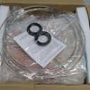 Seealle Farmhouse Table Lamps Set of 2 - Rustic Lamp for Bedroom Living Room, 22" Boho Bedside Lamps for Night Stands End Table Office Desk Lamp Nightstand Clearance with Linen Shades(Washed Blue)