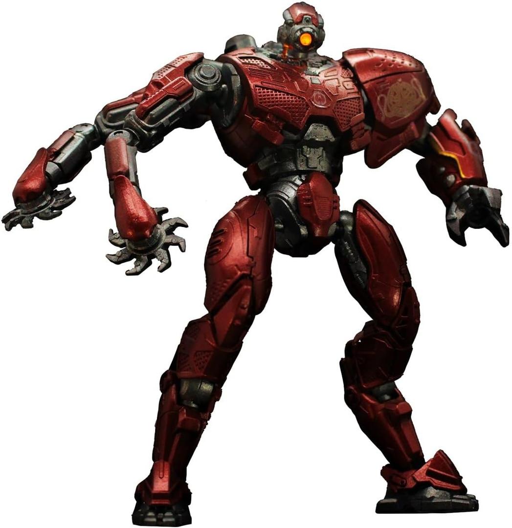 Pipigirl x Empire Sky Studio 1/12 Pacific Rim Mech Action Figure, Boxed Assembly Unique Figure Idea, 5In Collectible Mecha Action Figures Kits (Red)