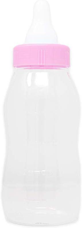 Shower Games & Co. Guess The Candy Baby Shower Game Large Plastic Piggy Bank Bottle (Pink)