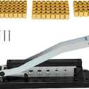 Heavy-Duty Hose Crimper, Portable Standard Bench Hose Crimping Tool, Air Hose Repair Kit with Ferrules Fittings (40pk) 0.593" ID 0.625" ID and 20pcs 0.656" ID