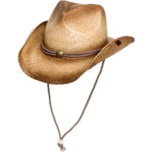 Peter Grimm Straw Round Up Cowboy Hat Stylish and Versatile Straw Hat for Men and Women - One Size