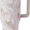 HydroJug Traveler - 40 oz Water Bottle with Handle & Flip Straw - Fits in Cup Holder, Leak Resistant Tumbler-Reusable Insulated Stainless Steel & Rubber Base - Gifts for Women & Men, Camo