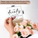 Wedding Decor, Acrylic Wedding Signs, Wedding Decorations for Reception, Wedding Signs for Reception, The Drinks Are on Us Acrylic Plaque Sign with Wood Stand for WeddingReception Decorations (white-3)