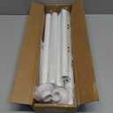 ENJOYBASICS Shower Curtain Rod 30 to 76 Inches, 1 Inch Stainless Steel Adjustable Spring Tension Rods No Drill for Bathroom, Closet, Window, Room Divider, Never Rust, Non Slip, White