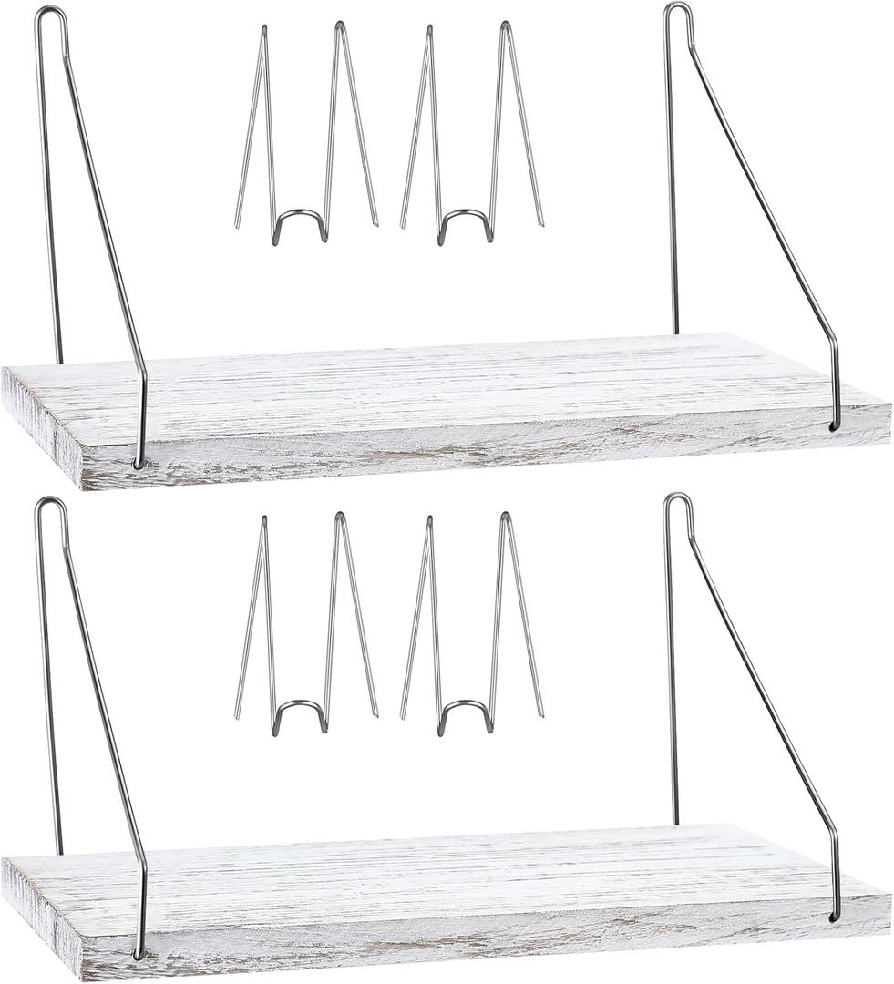 Leinuosen 2 Set Fabric Wall Cubicle Hooks Office Cubicle Hanger with Hooks 11.8 Inch Wooden Storage Organizer for Work Picture Home School Office DIY Accessories Decor (White Color)