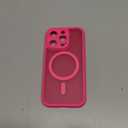 TOCOL Magnetic for iPhone 15 Pro Case, Upgraded Full Camera Protection, Compatible with Magsafe, Drop Protection, Translucent Matte Back Bumper Phone Cover 6.1-Inch (Hot Pink)