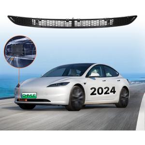 Tesla Model 3 2024 2025 Highland Front Grill Mesh Grille Grid Inserts [Upgrade Design],Air Inlet Vent Grille Cover Replacement for Tesla Model 3 Accessories 2024 2025