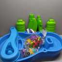 Step2 Rain Showers Splash Pond Water Table, Kids Water and Sand Activity Sensory Playset, Summer Outdoor Toys, 13 Piece Water Toy Accessories, For Toddlers 1.5+ Years Old, Blue & Green