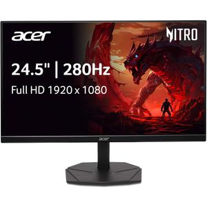 acer Nitro 24.5 Inch Full HD 1920 x 1080 ZeroFrame Design PC Gaming Monitor | AMD FreeSync Premium | Up to 280Hz Refresh | 1ms (VRB) | One Display Port 1.4 and Two HDMI 2.0 Ports | KG251Q Z1biip