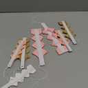 SUNBEAUTY 11Pcs Paper Fans Party Decorations for Wall, Wood Pink Color Large Spring Summer Fan Happy Birthday, Valentines Day Decorations for Reusable Any Occasion