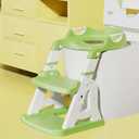 DLUCKY Potty Training Seat with Step Stool Ladder. Ideal Potty Training Toilet for Toddlers, Kids (Boys & Girls), Features Anti-Slip Pads and Adjustable Sturdy Ladder for Long-Term Use, Easy to Clean