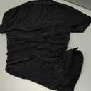 Women's Bodysuit Mock Neck Casual Ruched Short Sleeve Slim Fit Jumpsuit Ladies Elegant Leotard Tops Size L