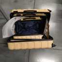 Coolife Luggage 3 Piece Set Suitcase Spinner Hardshell Lightweight TSA Lock (champagne new, 3 piece set(20in24in28in))