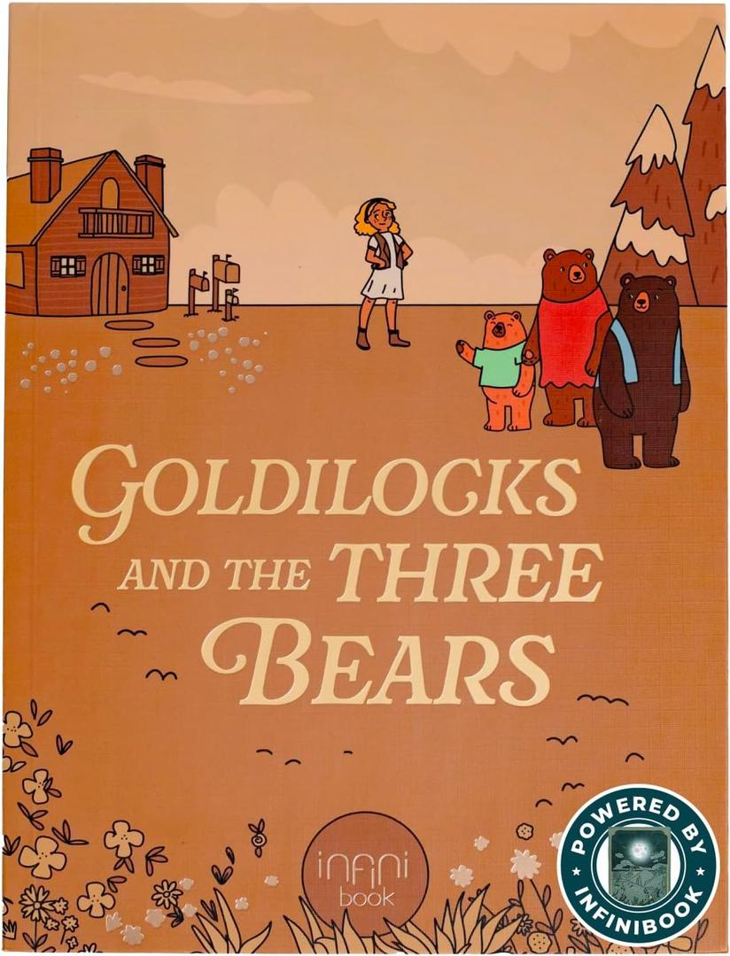 Cali's Books Goldilocks and The Three Bears infinibooklet - infinibook Interactive Storybook for Kids, Learning Book for Toddlers