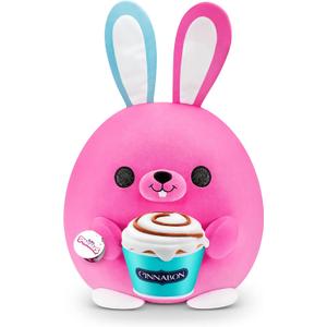ZURU Snackles (Cinnabon Bunny Super Sized 14 inch Plush by ZURU, Ultra Soft Plush, Collectible Plush with Real Licensed Brands, Stuffed Animal