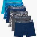 Hanes boys Performance Tween Boxer Briefs Underwear, Assorted Prints & Solids, 6 Pack, Size S