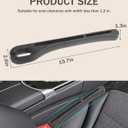 Bylikeho 2 Pack Car Seat Gap Filler,Car Gap Filler,Car Accessories Car Seat Gap Filler Organizer,Prevent Things from Falling Between Seat and Center Console,Universal Gap Filler for Car(Black)