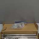 Anovo Flag Pole Kit- Upgraded Holder, Stainless Steel 5 FT Flag Poles with1 Inch Metal 360 Rotating Flag Pole Rings Two-Position Flag Pole Bracket Mounting for Outside House Porch (5 FT-Sliver)