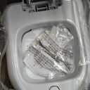 Diaper Genie Platinum Pail (Lily White) is Made in Durable Stainless Steel and Includes 1 Easy Roll Refill with 18 Bags That can Last up to 5 Months.