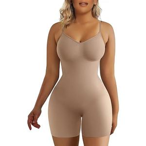 SHAPERX Shapewear for Women Tummy Control Bodysuit Mid Thigh Butt Lifter Body Shaper Shorts, 4XL
