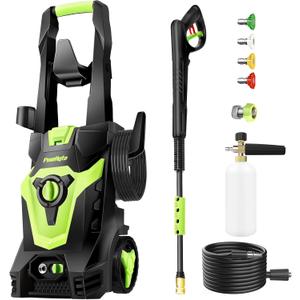PowRyte Electric Pressure Washer, Foam Cannon, 4 Different Pressure Tips, Power Washer,4500 PSI 2.6 GPM