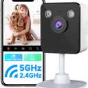 2K Cameras for Home Security Indoor, 2.4 & 5Ghz WiFi Baby & Pet Monitor with App, Night Vision, Motion Detection, Two-Way Audio, Smartphone Control Inside Cameras for House
