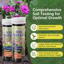 AAwipes Soil Test Kit for 4-in-1 pH, Nitrogen(N), Phosphorus(P), Potassium(K) Levels 40 Tests for Garden, Lawn, Yard & Plant Care Reliable Nutrient Tester with Sampling Accessories