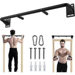 Fitarc Joist Mount Pull Up Bar, Wall Chin Up Bar Ceiling Mount for Beams, Heavy Duty Steel Construction, Home Gym Workout Equipment -Patent Pending