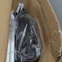 Toddler Swing with Soft Cushion, Foldable Indoor & Outdoor Baby Swing, Easy to Install & Store for Backyard Play (Black)