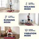 Squatz 2-in-1 Walking Pad Treadmill with Vibration Plates, Compact Under Desk Walking Pad with Remote Control, LED Display, Non-Slip Belt, Quiet 1.0HP Motor for Home or Office Workout (Pinks)