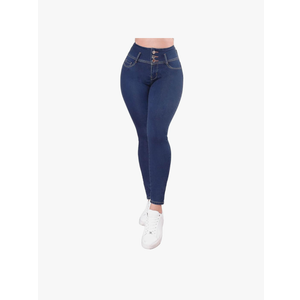Colombian Stretch Denim Jeans: Butt-Lifting and Lipo High Compression Jeans Size 9/10