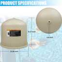 Pool Filter Almond Lid Assembly Compatible with pentair 178581, for Clean & Clear Plus 420 CCP420 160301 and Quad D.E. 80 Pool and Spa Cartridge Filters, Pool Filter Housing Cover Tank Top Lid, 21 In