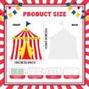 3.3 FT Circus Party Decorations Carnival Cardboard Tent Cutout | for Birthday Party Baby Shower Decorations Backdrop