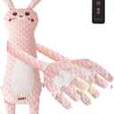 MILEGI Interactive Bunny Plush, Portable Pink Bunny for Girls Boys, for Home and Travel, Birthday Gift