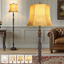 Sculptural Floor Lamp Faux Leather