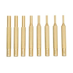 8-Piece Brass Punch Set, Removing Repair Tool 1/8", 9/64", 5/32", 3/16", 7/32", 1/4", 9/32" and 5/16" Brass Pin Drive Punch Set