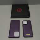 PlusnapX Wallet Case for iPhone 16 Pro Max Compatible with Magsafe, 2-in-1 PU Leather Flip RFID Blocking Card Holder Stand Shockproof Magnetic Detachable Cover for iPhone 16 Pro Max, Fashion Purple