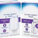 Flying Insect Trap Plug-in with Blue & UV Light  Indoor Bug Catcher for Gnats, House & Fruit Flies (1 Plug in Device & 3 Cartridges)