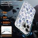 DAIZAG Case for iPhone 13 Pro, [Compatible with MagSafe],Cute Blue Seashell Phone Case for Women Girls Magnetic Clear Cover Case for iPhone 13 Pro