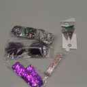 Sasylvia 5 Pcs 70s Disco Accessories Halloween Women Costume Jewelry Sequin Scarf Earrings Sunglasses Bracelet Headband (Multicolor)